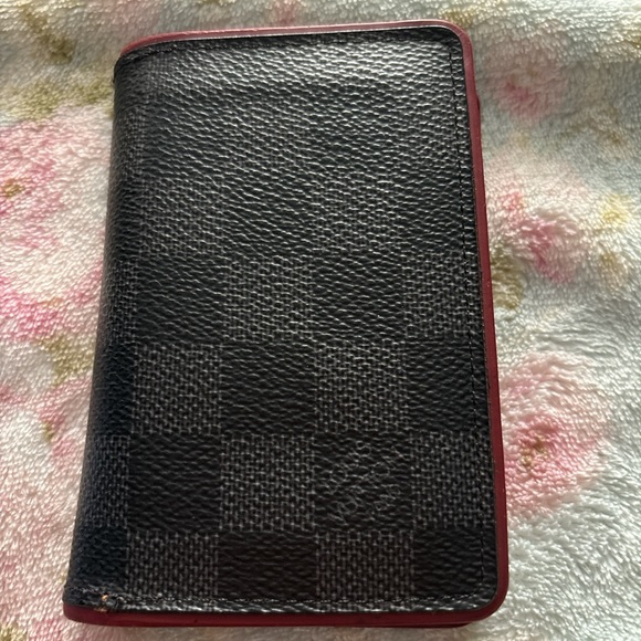 Louis Vuitton Red and Black Card Holder - Picture 1 of 6